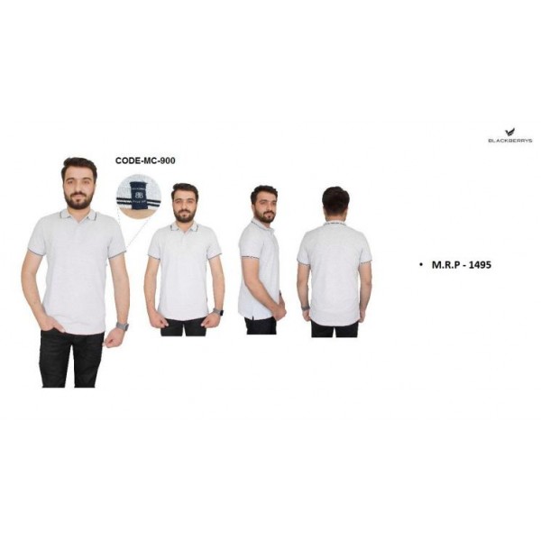 Blackberry Polo White PC T Shirt with tipping